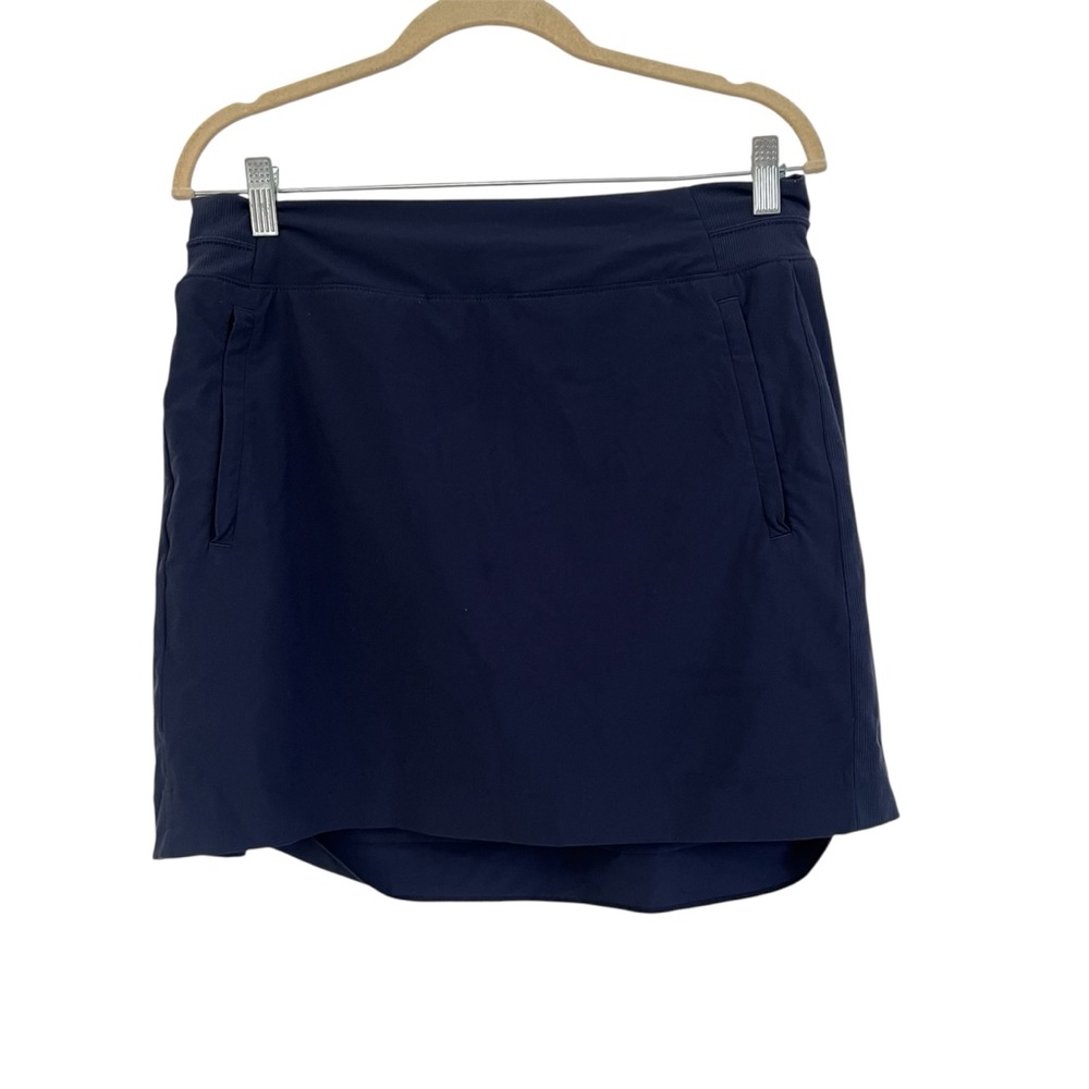 Athleta FLAWED Navy Athletic Brooklyn Skort with Front Pockets Women’s Size 10